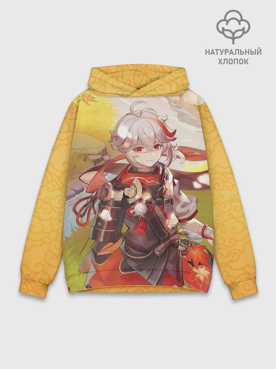 Худи мужской база хлопок / Kaedehara Kazuha