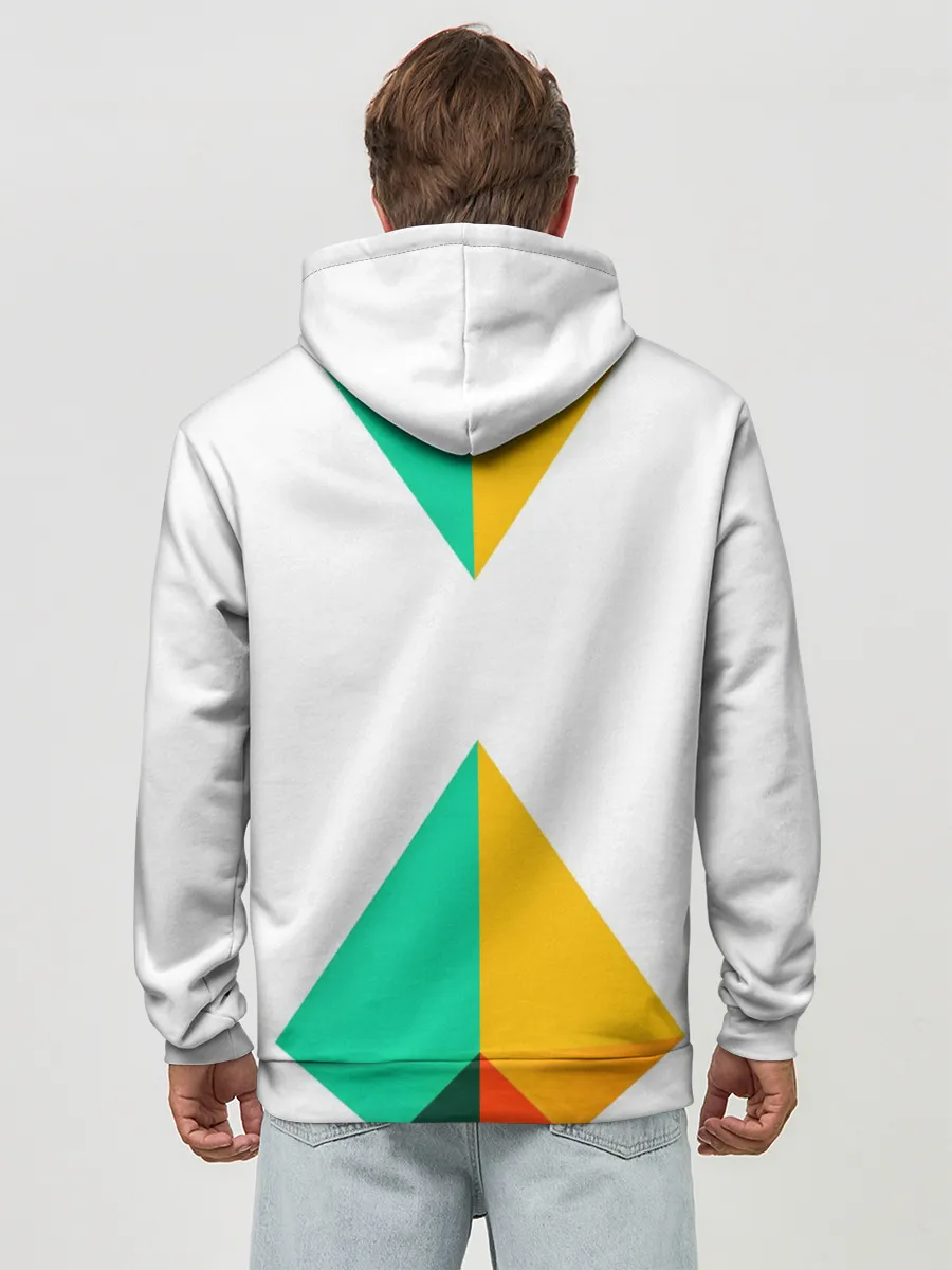 Худи мужской база хлопок / Треугольники