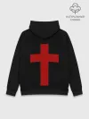 Худи мужской база хлопок / Красный Крест