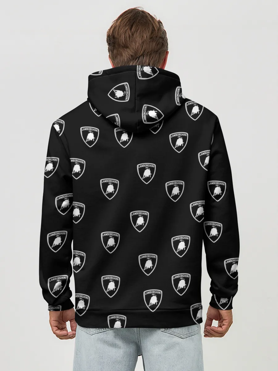 Худи мужской база хлопок / Ламборджини