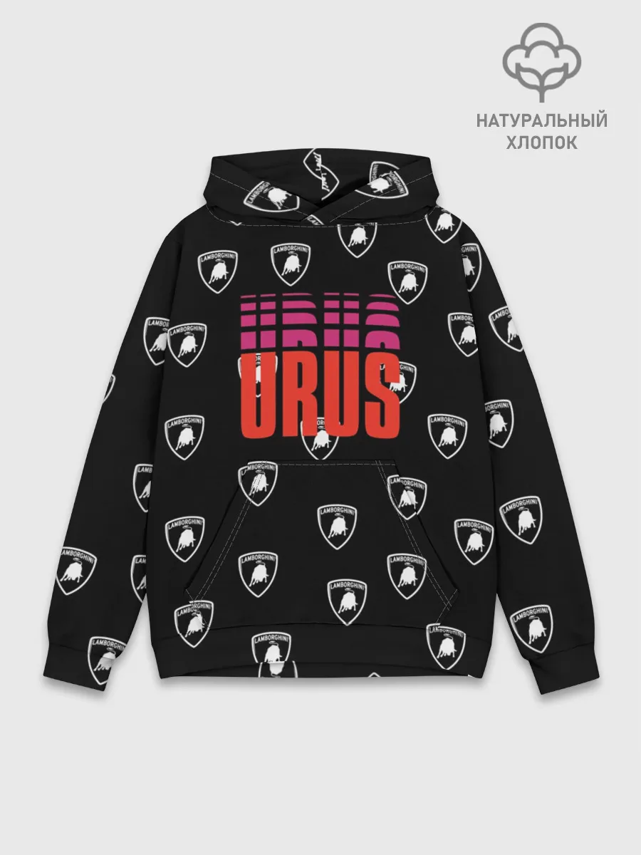 Худи мужской база хлопок / Ламборджини