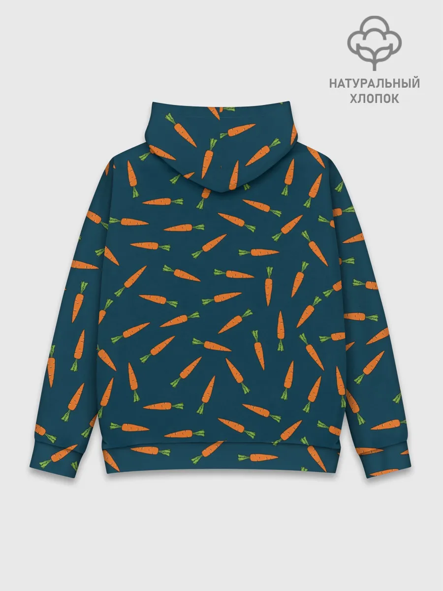Худи мужской база хлопок / Морковки паттерн