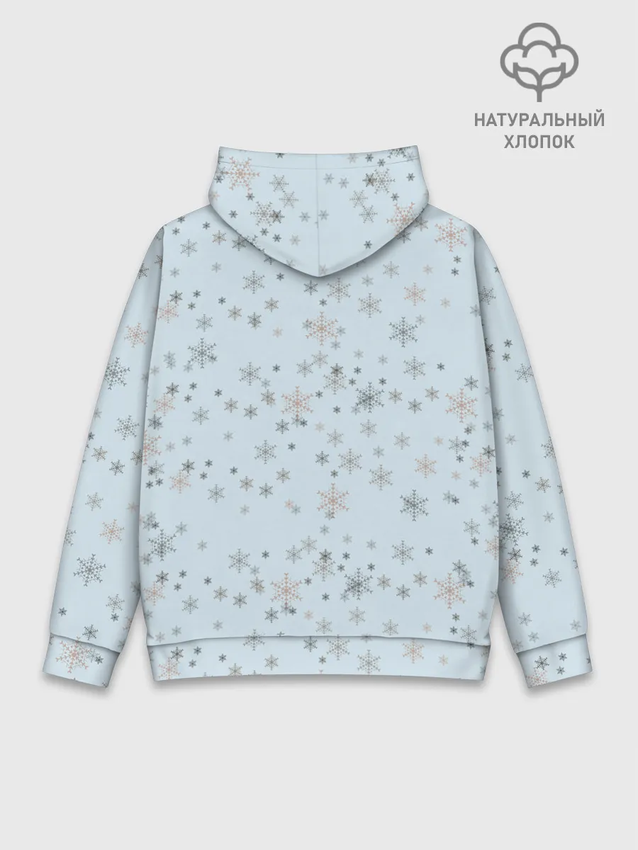 Худи мужской база хлопок / Рождественская метель