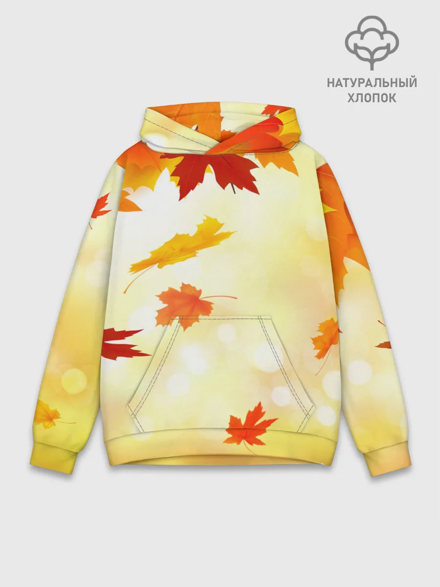 Худи мужской база хлопок / ПАДАЮЩИЙ КЛЕН | ОСЕННЯЯ