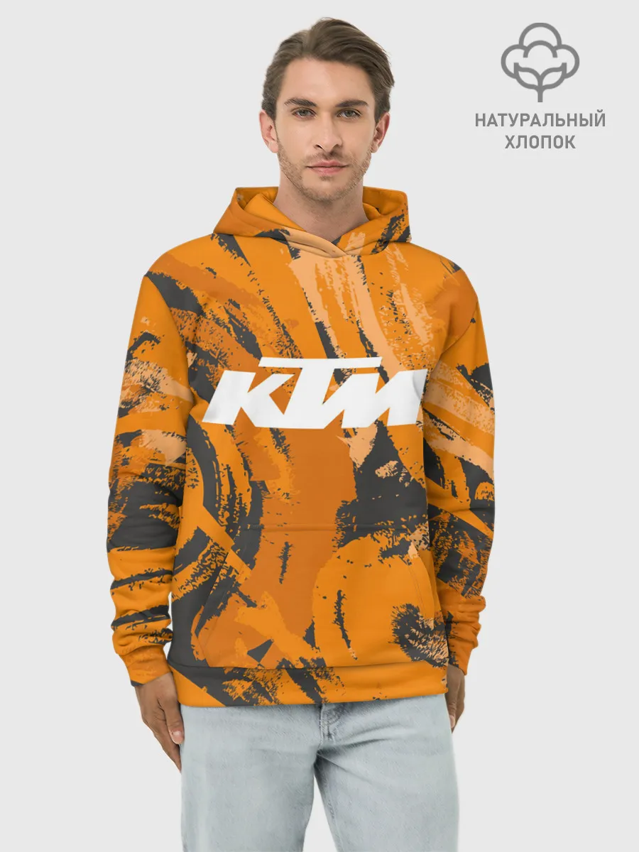 Худи мужской база хлопок / KTM | КТМ