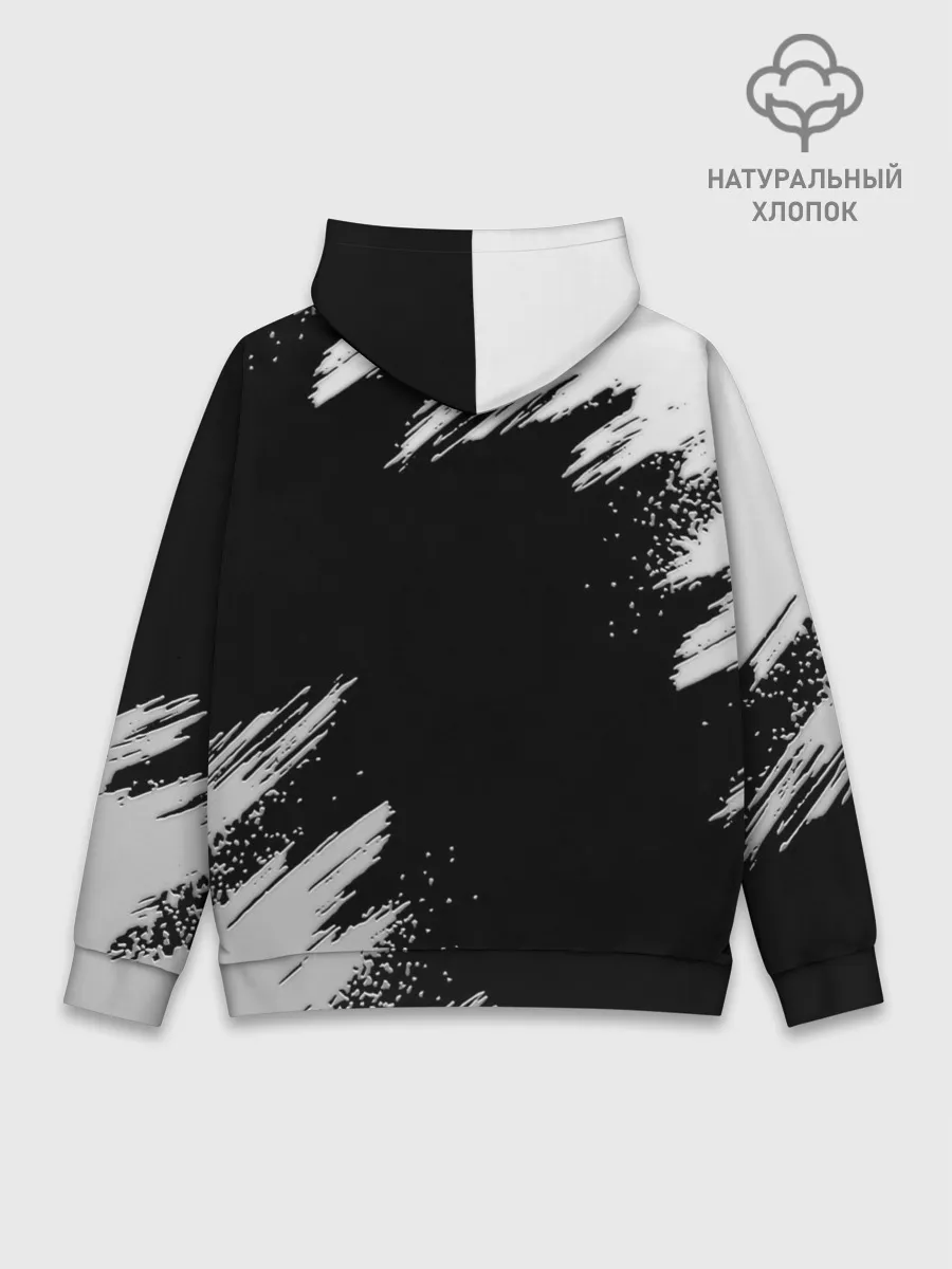 Худи мужской база хлопок / БМВ РАЗРЕЗАННОЕ ЛОГО