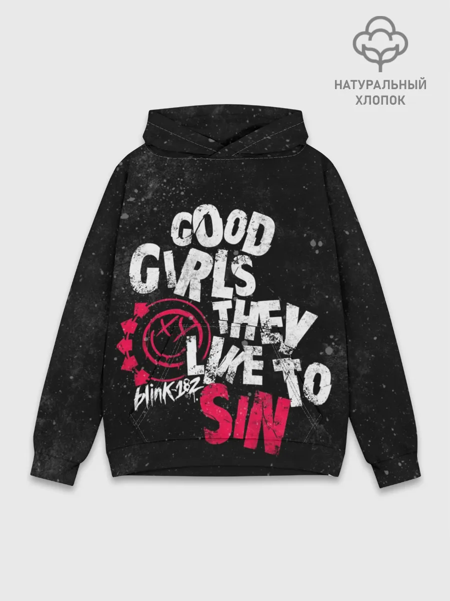Худи мужской база хлопок / Blink 182, Good Girl