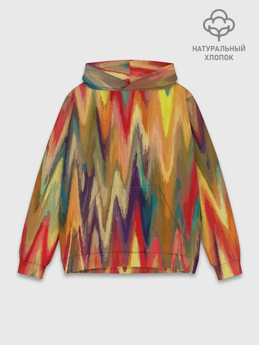 Худи мужской база хлопок / Секрет иката