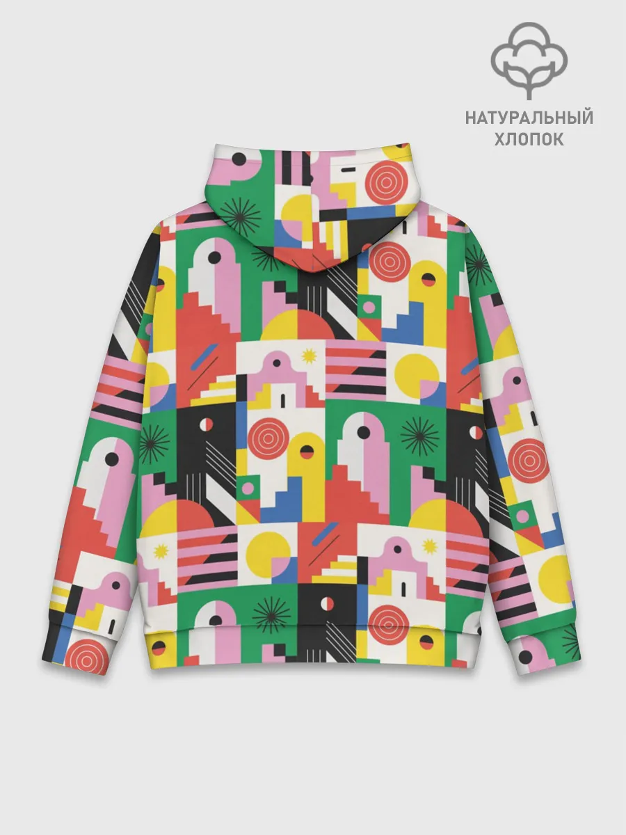 Худи мужской база хлопок / Геометрия города