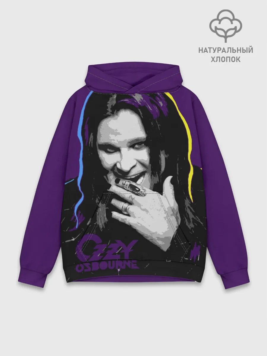 Худи мужской база хлопок / Ozzy Osbourne, Оззи Осборн