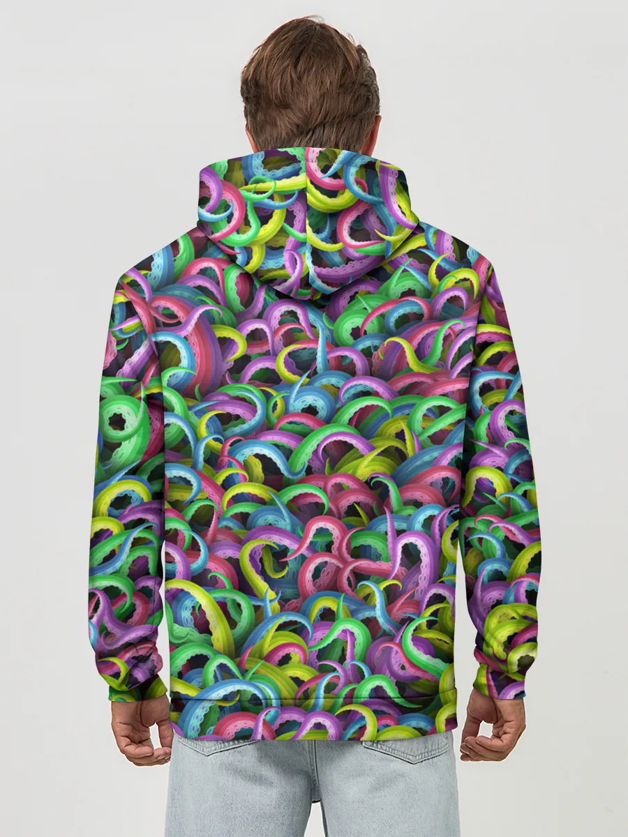 Худи мужской база хлопок / Психоделические щупальца