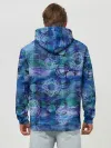 Худи мужской база хлопок / Абстракция - акварельный узор