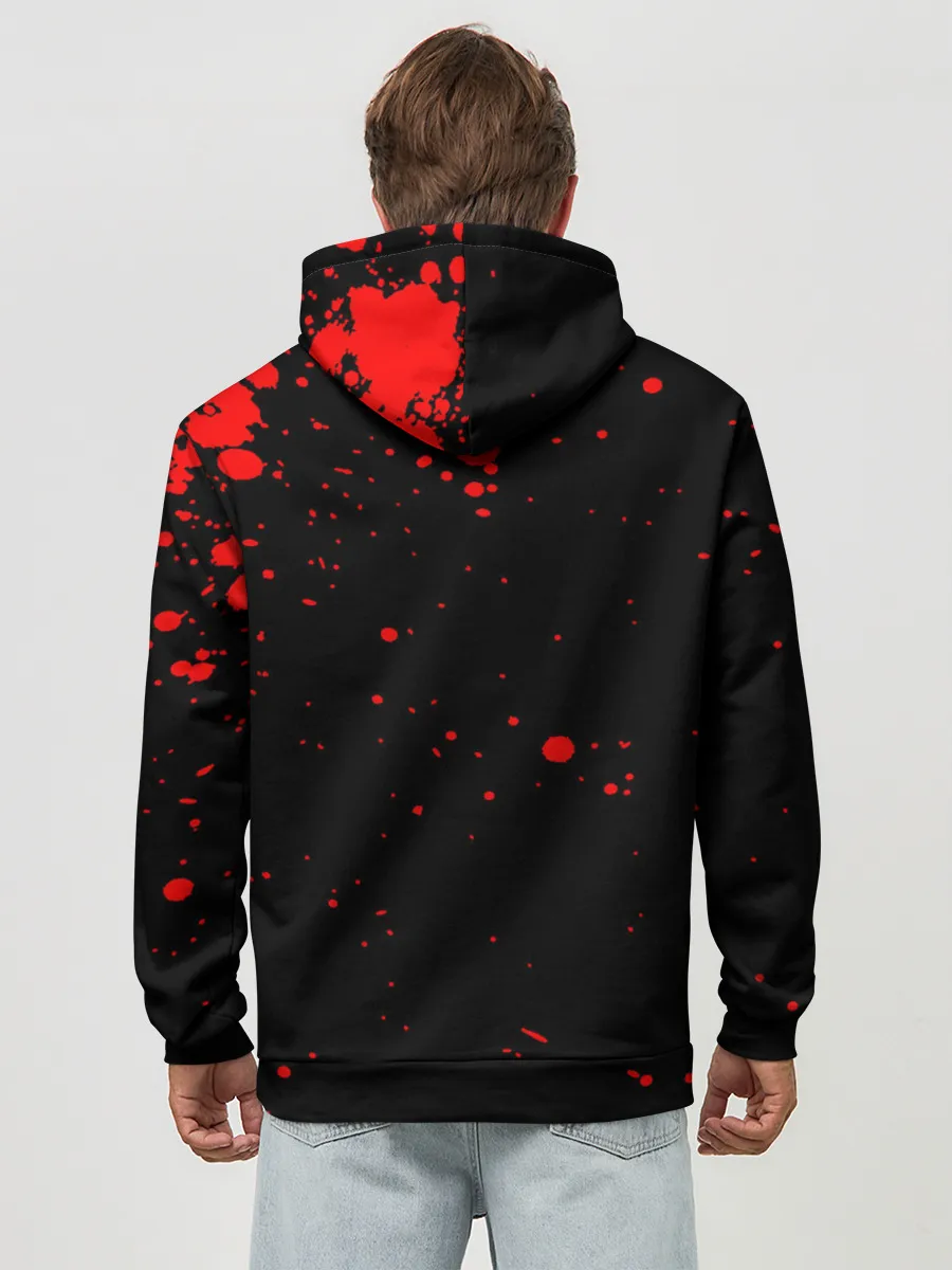 Худи мужской база хлопок / Кровавая луна Магическая битва