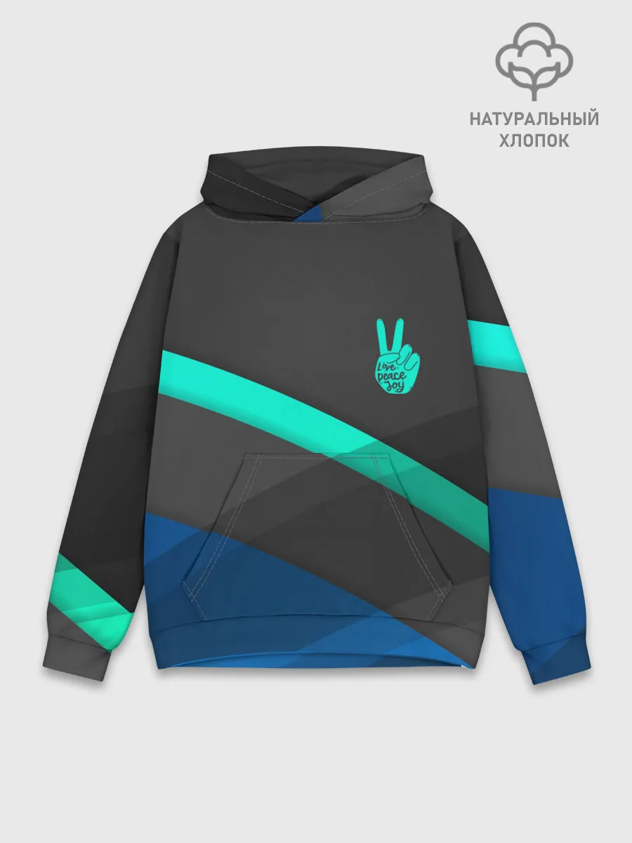 Худи мужской база хлопок / PEACE | ПИС | МИР