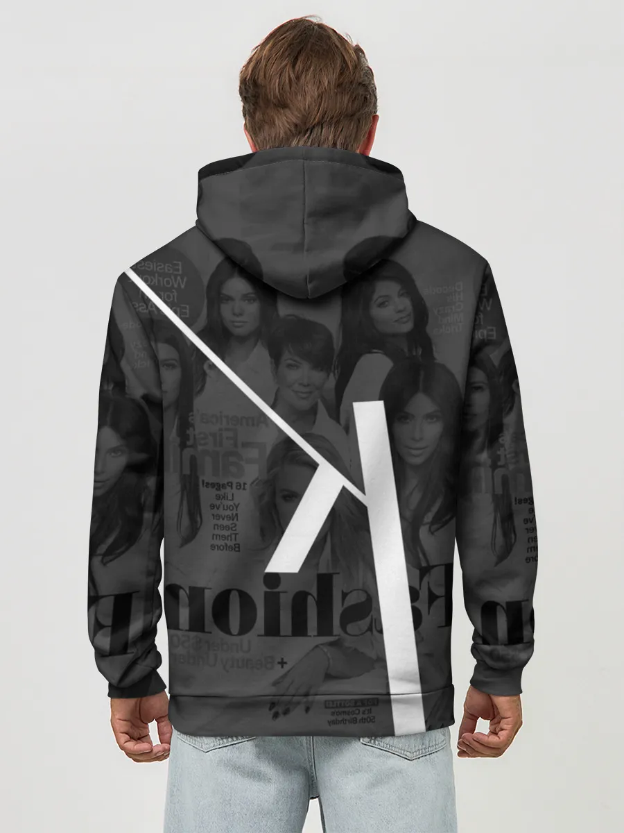 Худи мужской база хлопок / Семейство Кардашьян