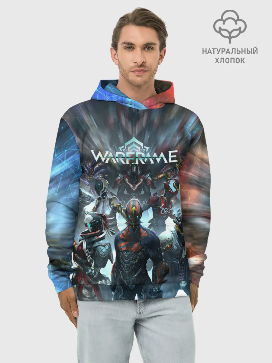 Худи мужской база хлопок / WARFRAME | ВАРФРЕЙМ