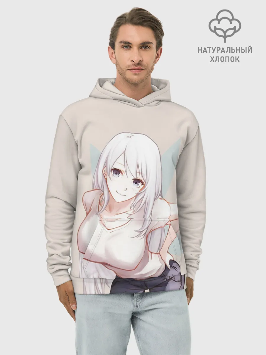Худи мужской база хлопок / Reona Kisaragi