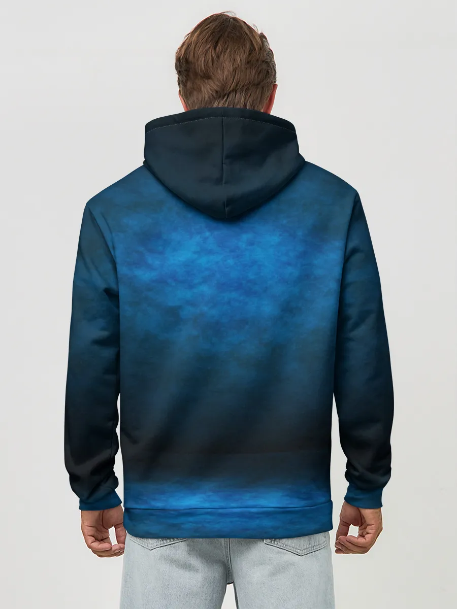 Худи мужской база хлопок / Dinosaurs Rex 3D