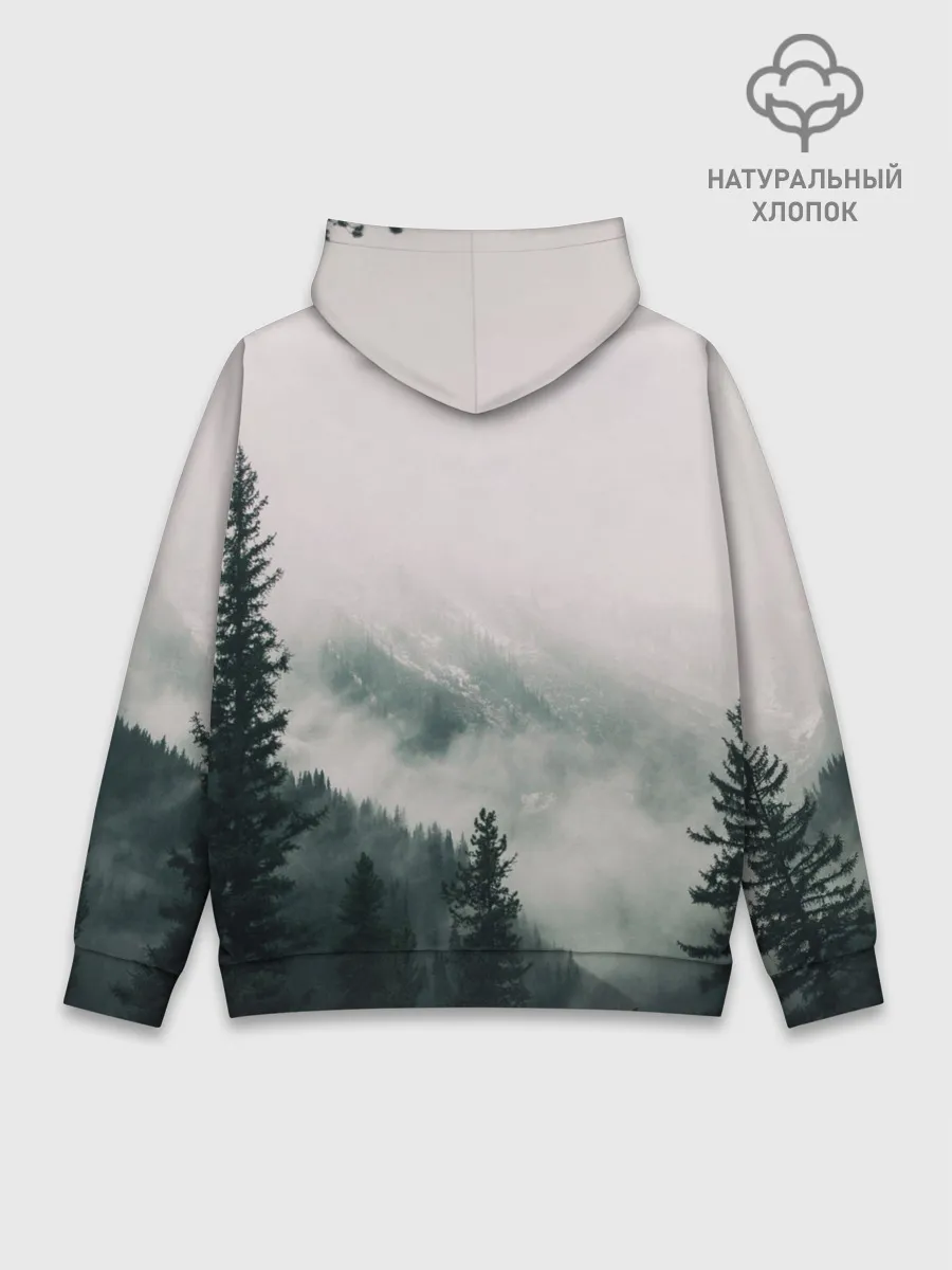 Худи мужской база хлопок / FENRIR | РУНЫ | RUNES