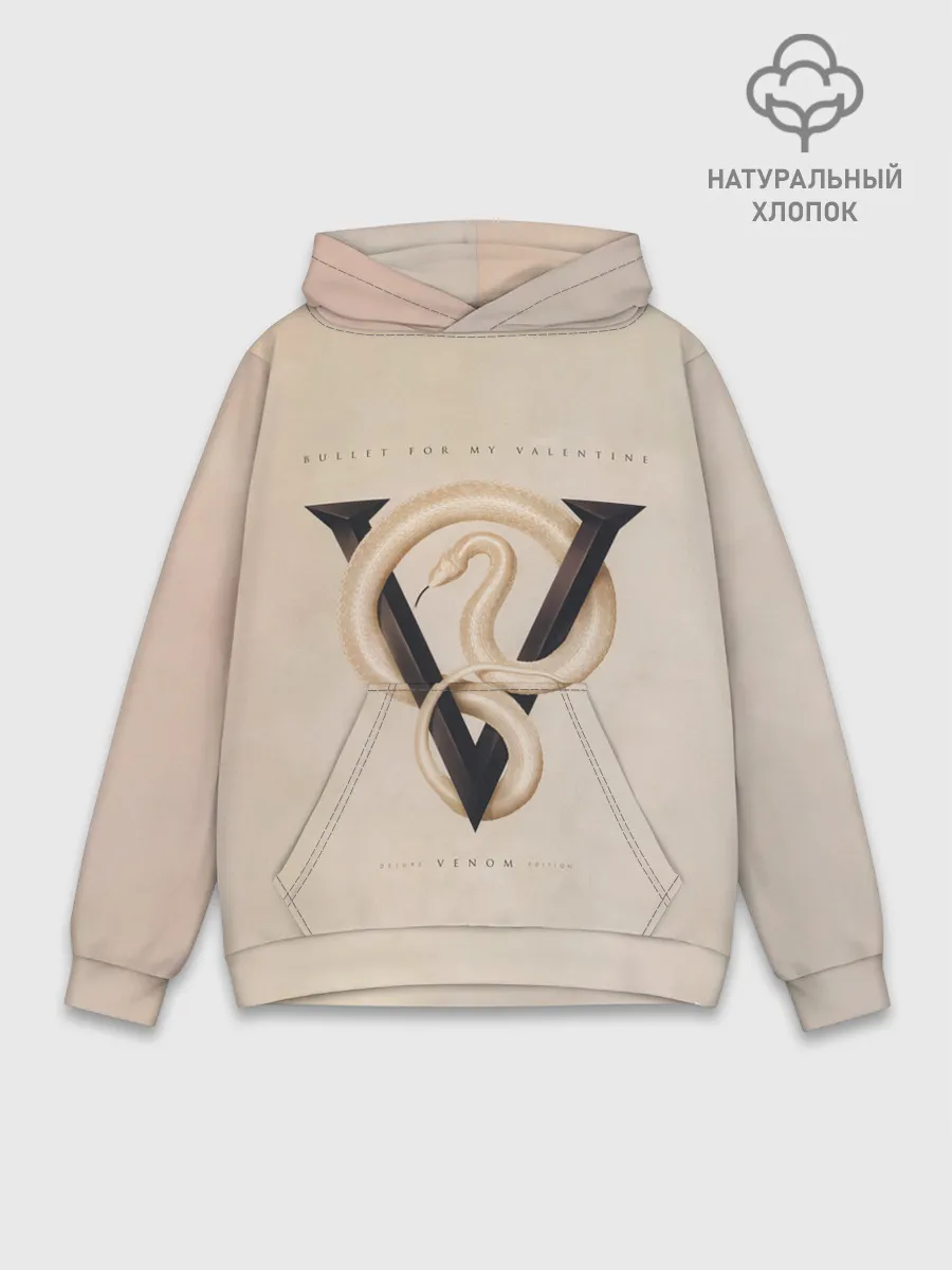 Худи мужской база хлопок / Venom - Bullet For My Valentine