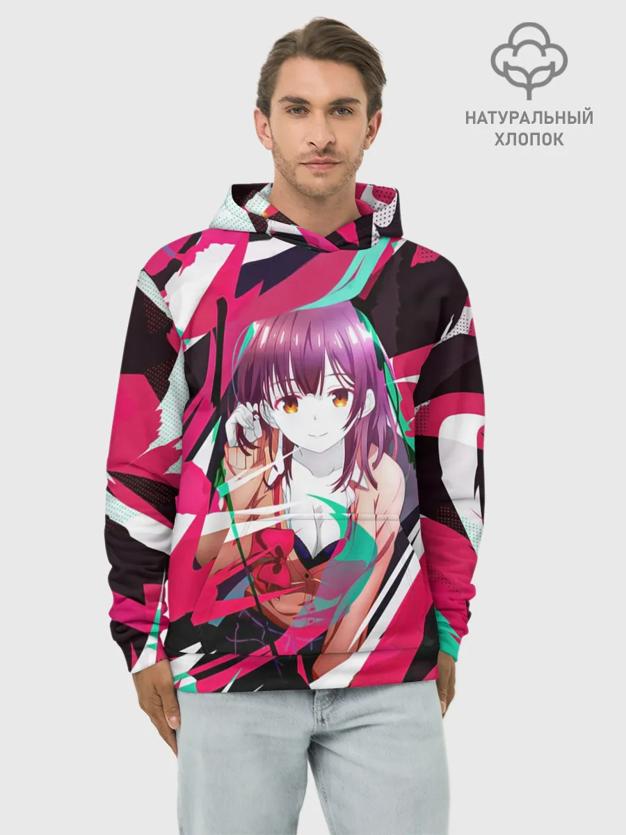 Худи мужской база хлопок / Sayu Ogiwara