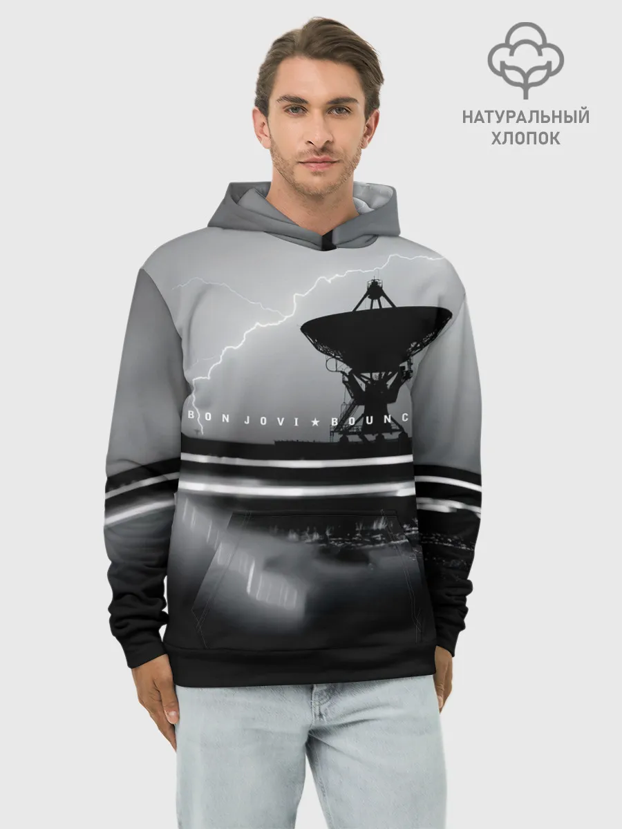 Худи мужской база хлопок / Bounce - Bon Jovi