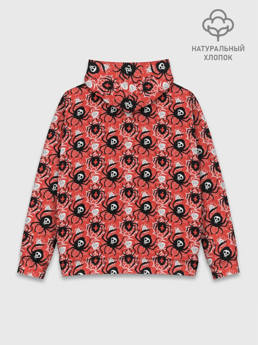 Худи мужской база хлопок / Пауки