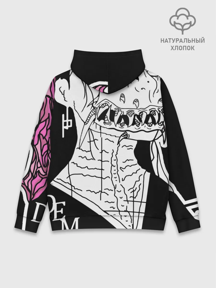 Худи мужской база хлопок / DEMON HELLTREST