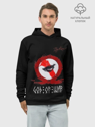 Худи мужской база хлопок / God of war бог войны