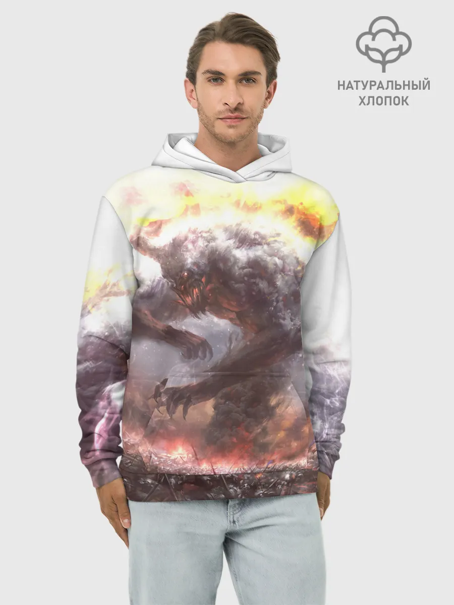 Худи мужской база хлопок / Демон Войны | The Demon of War