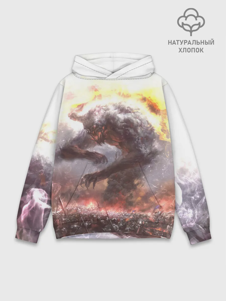 Худи мужской база хлопок / Демон Войны | The Demon of War
