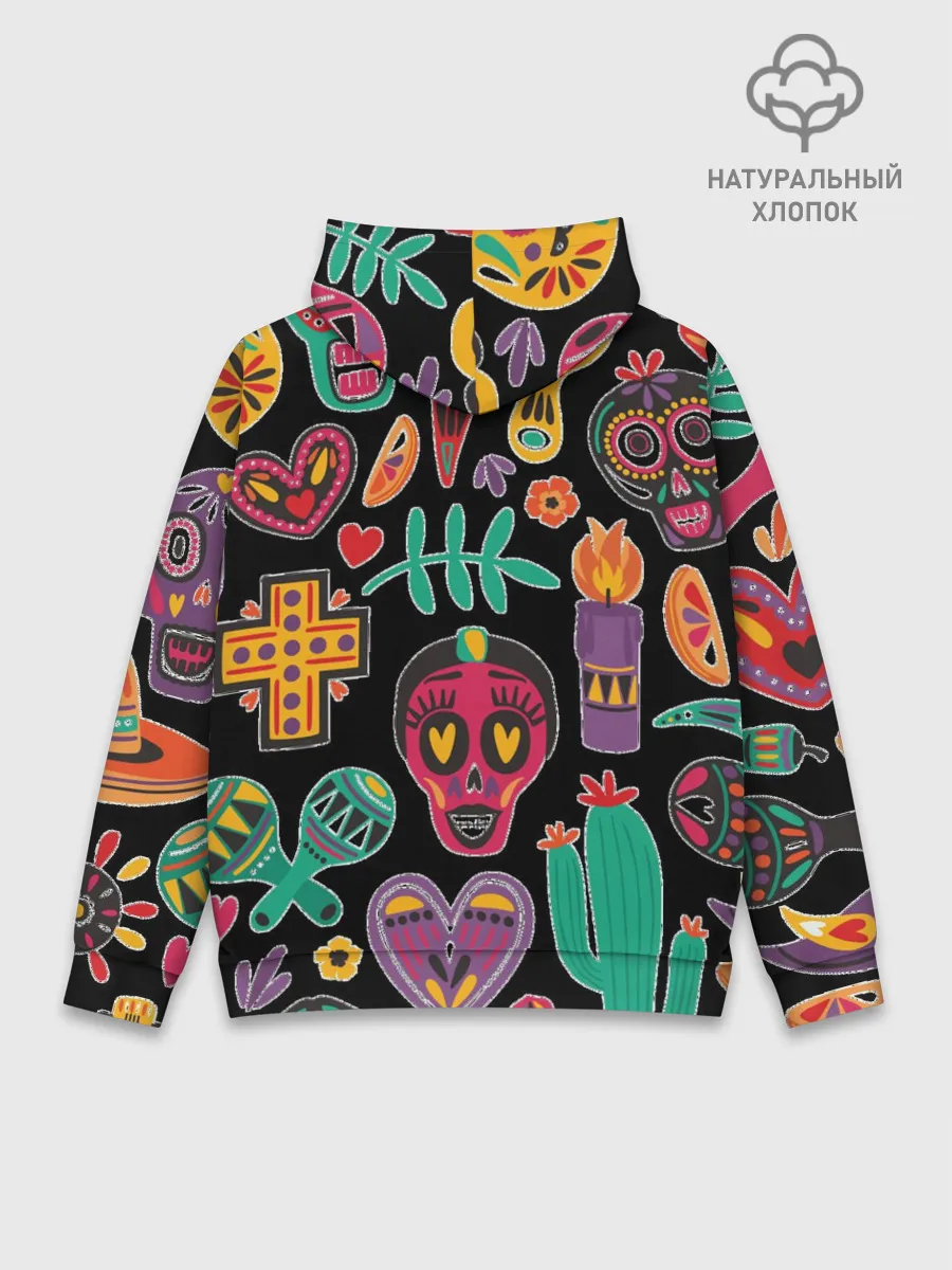 Худи мужской база хлопок / Весёлый Хэллоуин