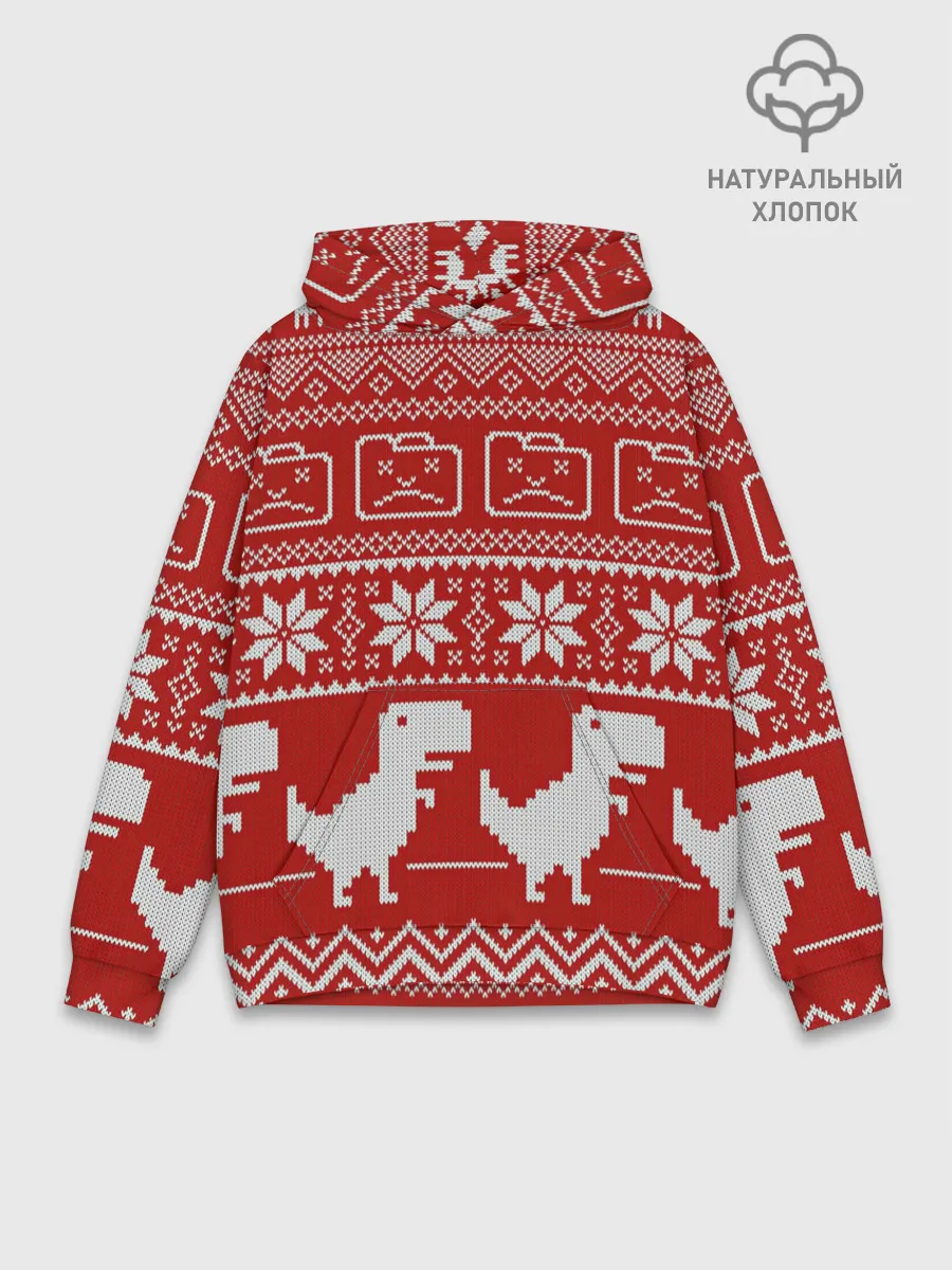 Худи мужской база хлопок / Новогодний гугл