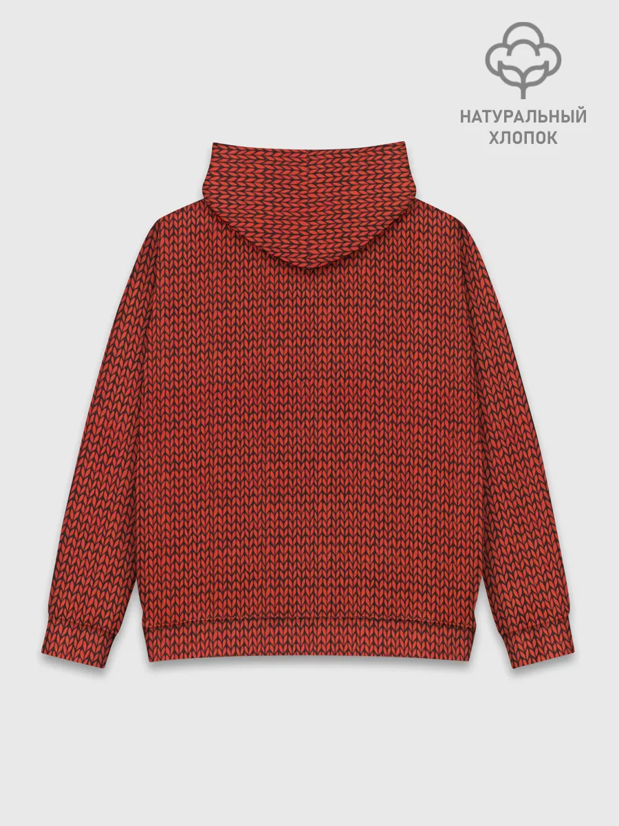 Худи мужской база хлопок / Красная вязь