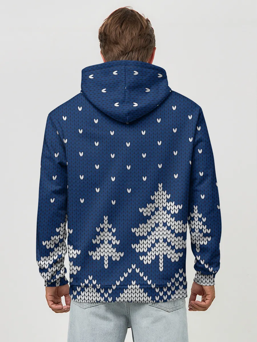 Худи мужской база хлопок / Зимняя ночь