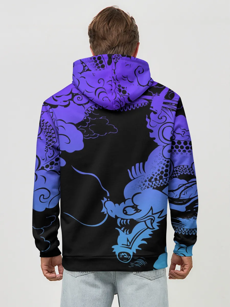 Худи мужской база хлопок / Дракон | Dragon