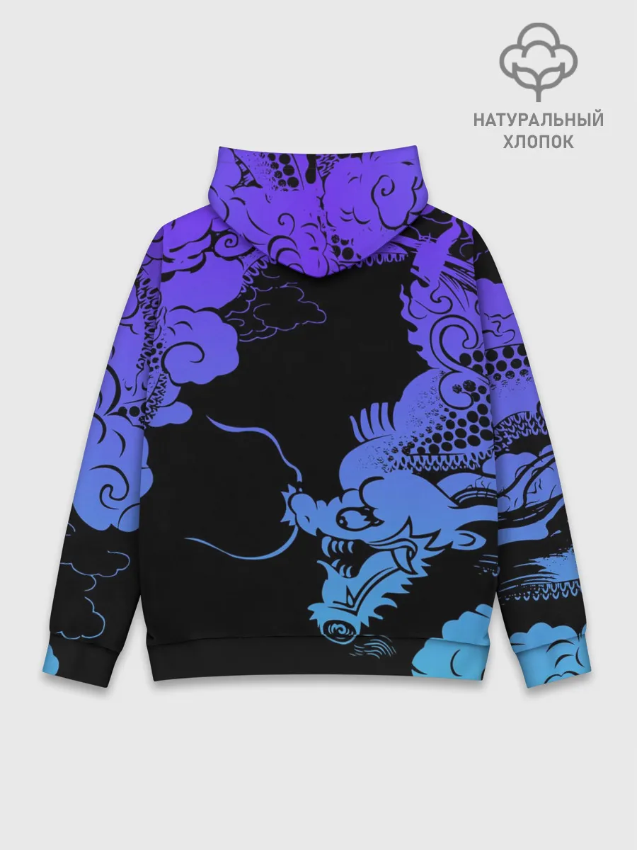 Худи мужской база хлопок / Дракон | Dragon