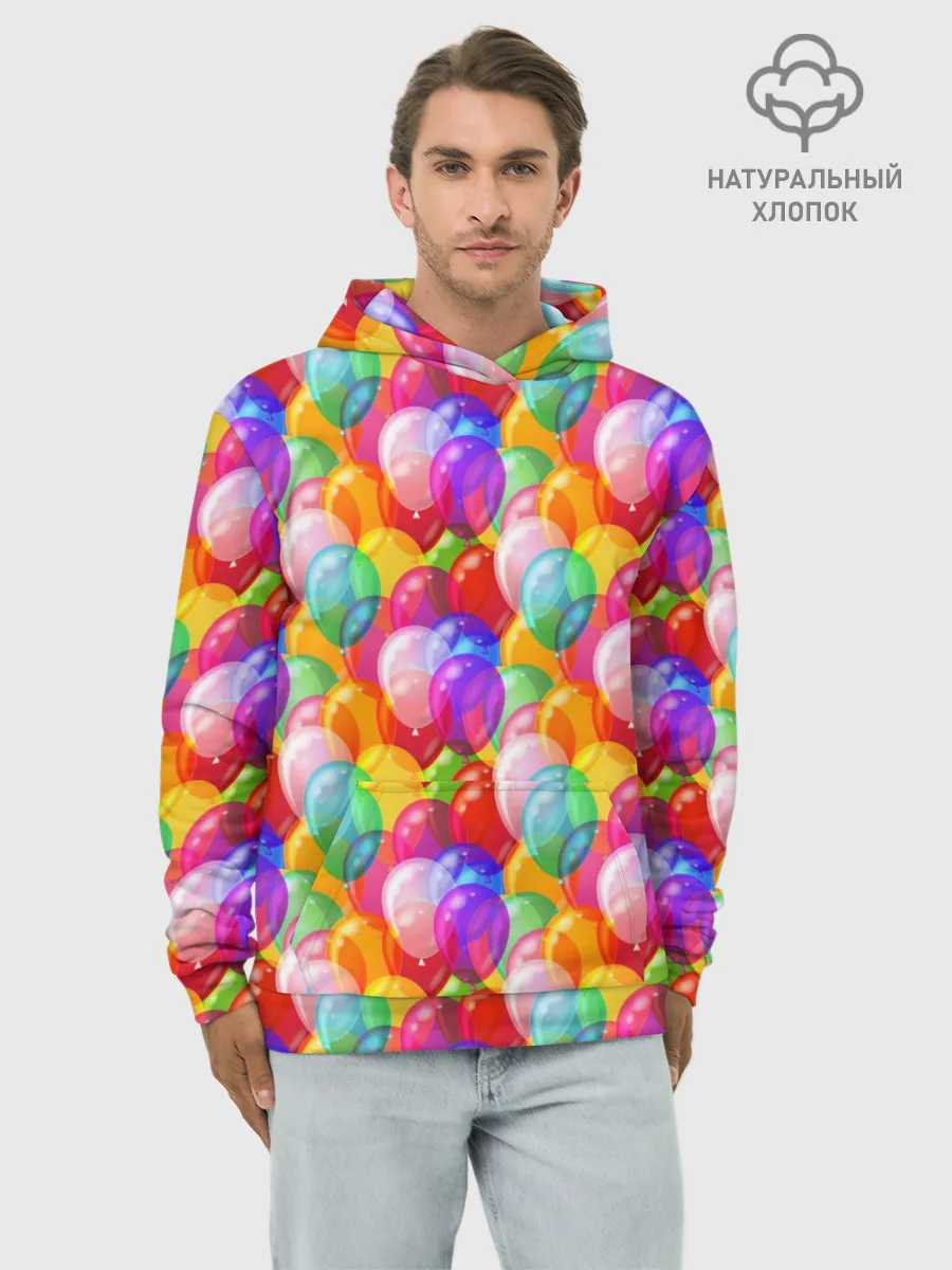 Худи мужской база хлопок / Воздушные Шары