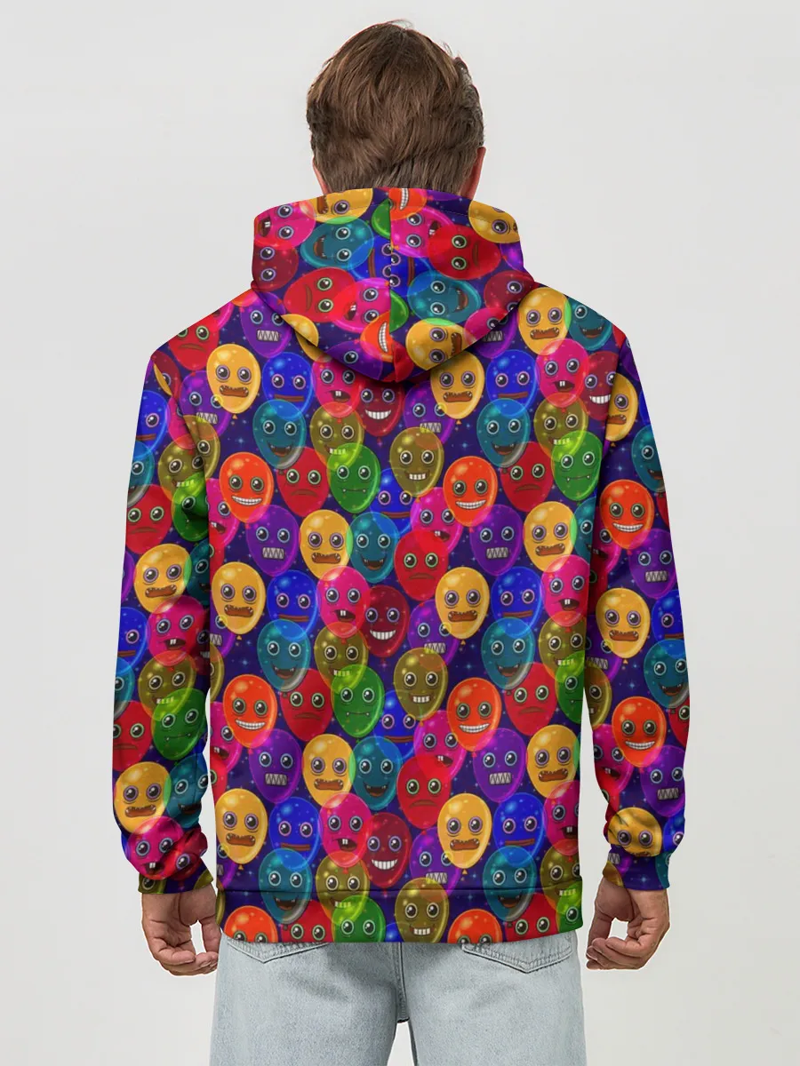 Худи мужской база хлопок / Шарики