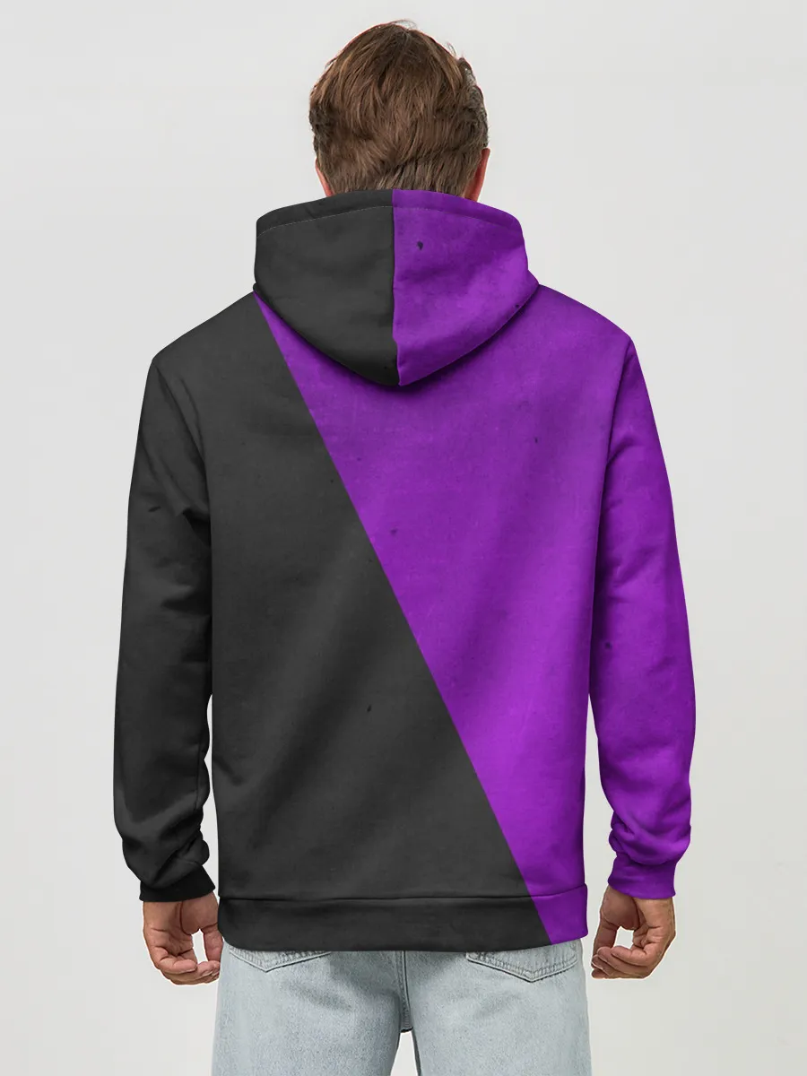 Худи мужской база хлопок / Purple Smile