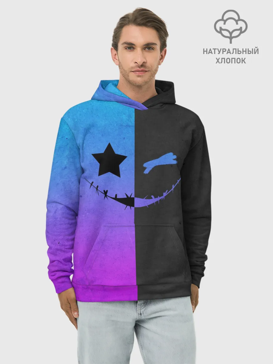 Худи мужской база хлопок / Gradient emoji