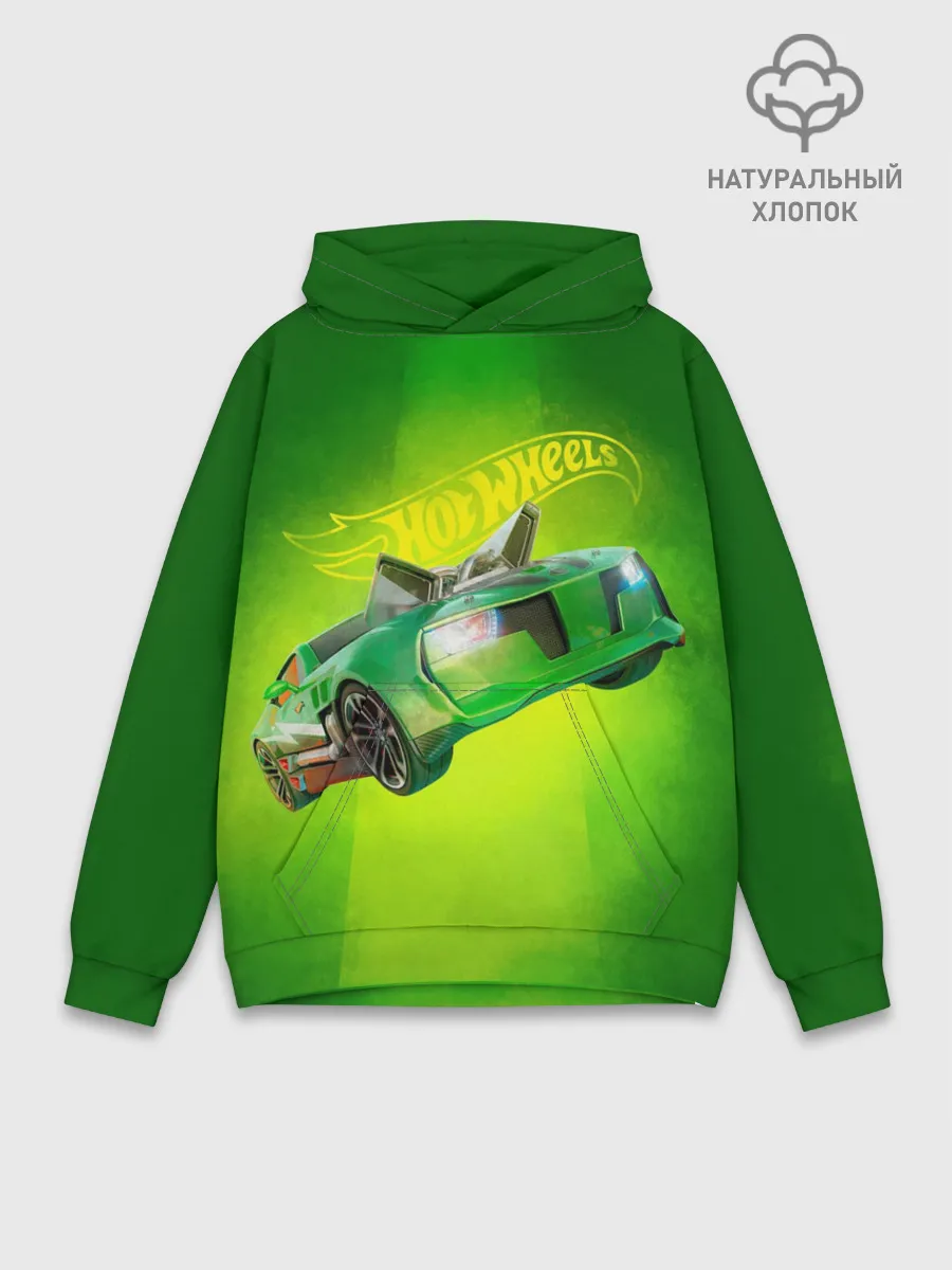 Худи мужской база хлопок / Hot Wheels. Хот Вилс