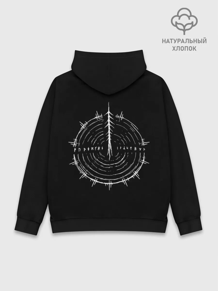 Худи мужской база хлопок / ФУТАРК | РУНА | RUNE
