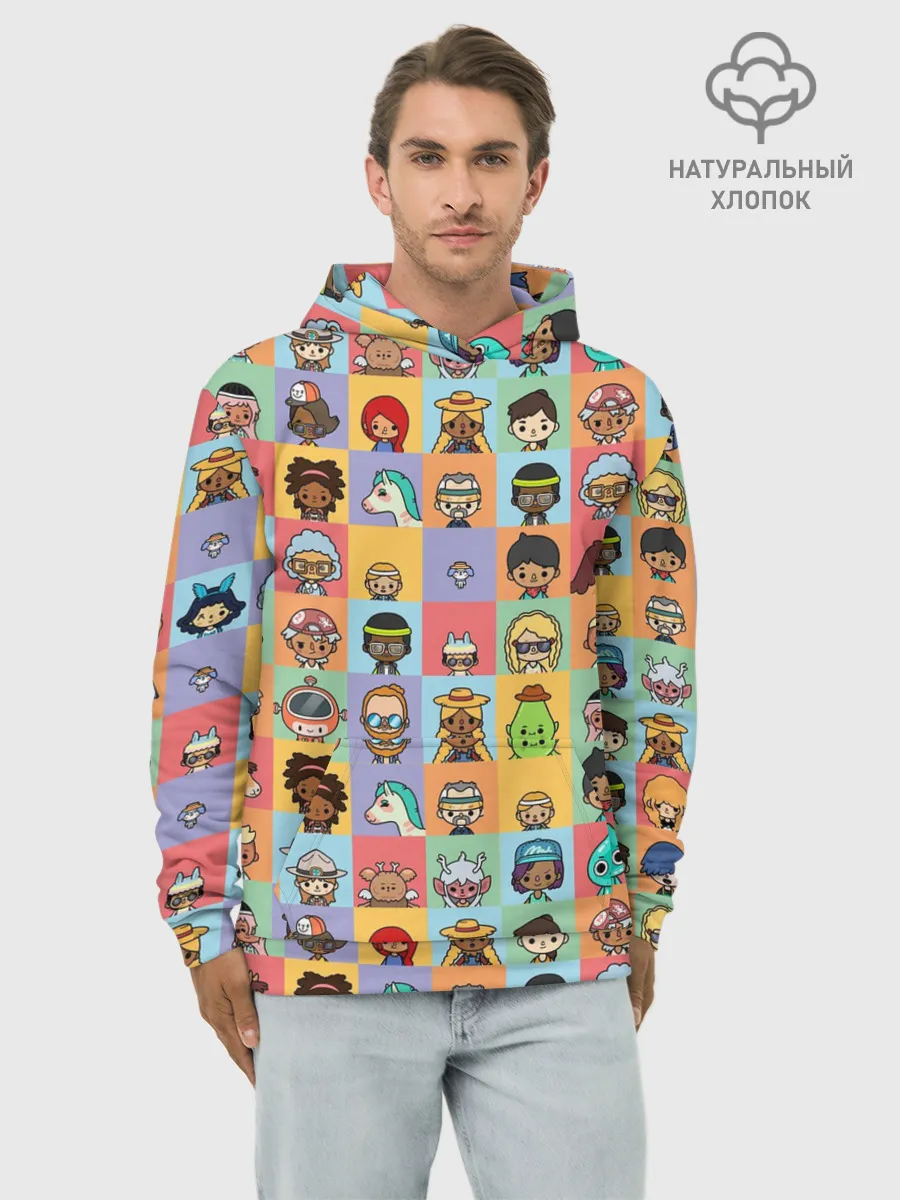 Худи мужской база хлопок / Toca Life Worl