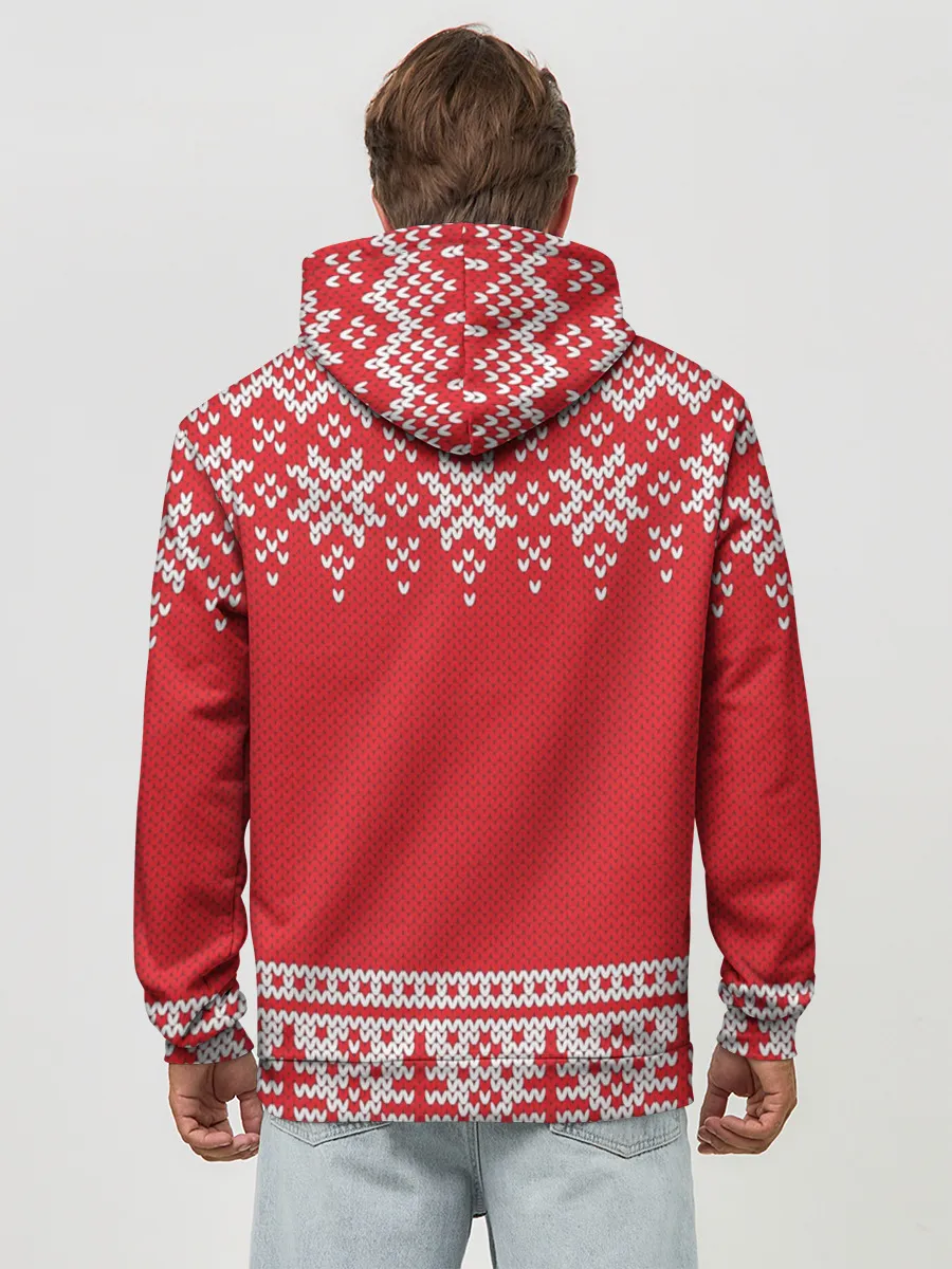 Худи мужской база хлопок / Зимний лес