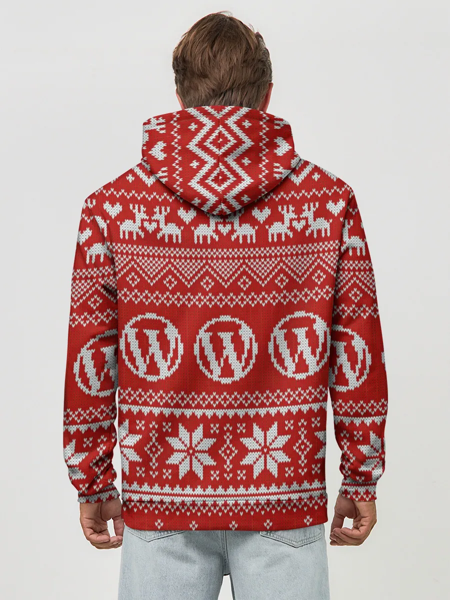 Худи мужской база хлопок / Вязаный рисунок