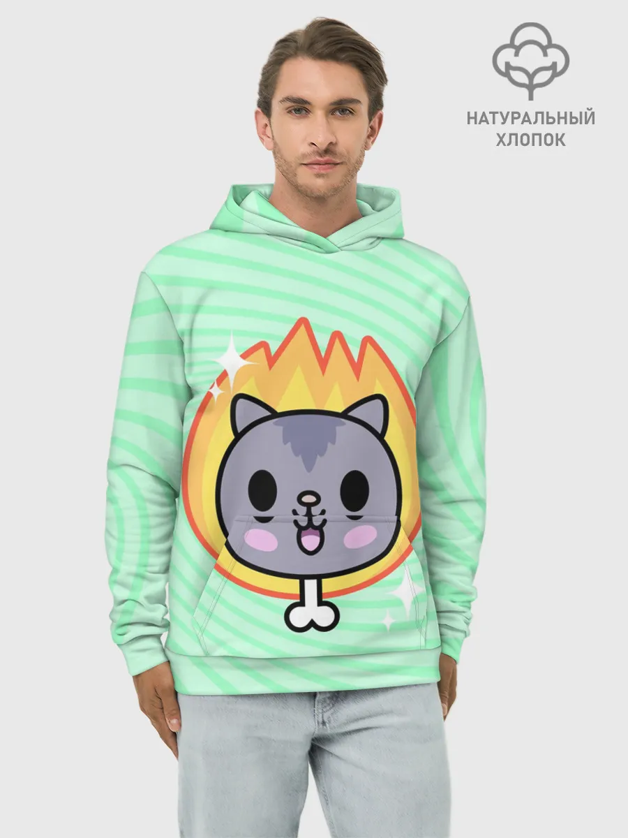 Худи мужской база хлопок / Toca Boca Cat