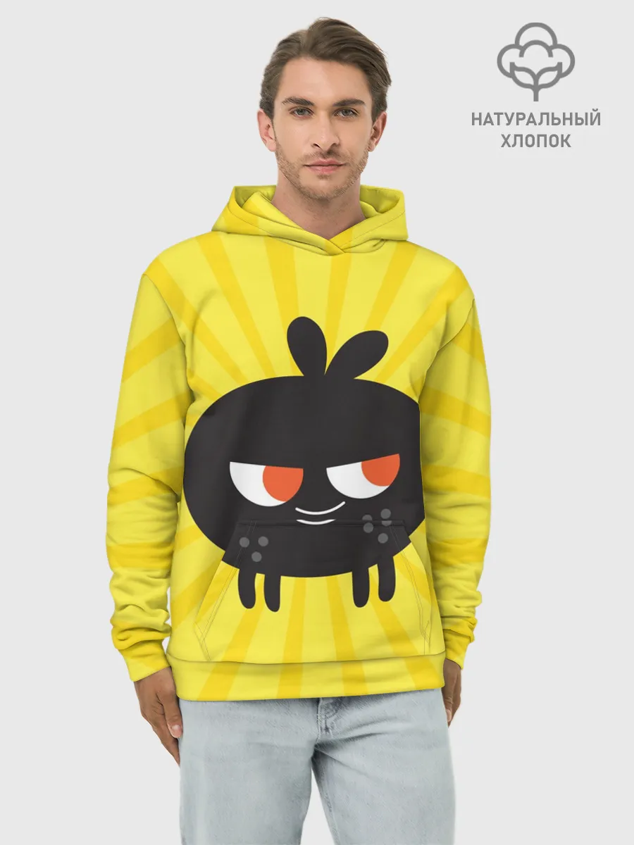 Худи мужской база хлопок / Toca Boca Yellow