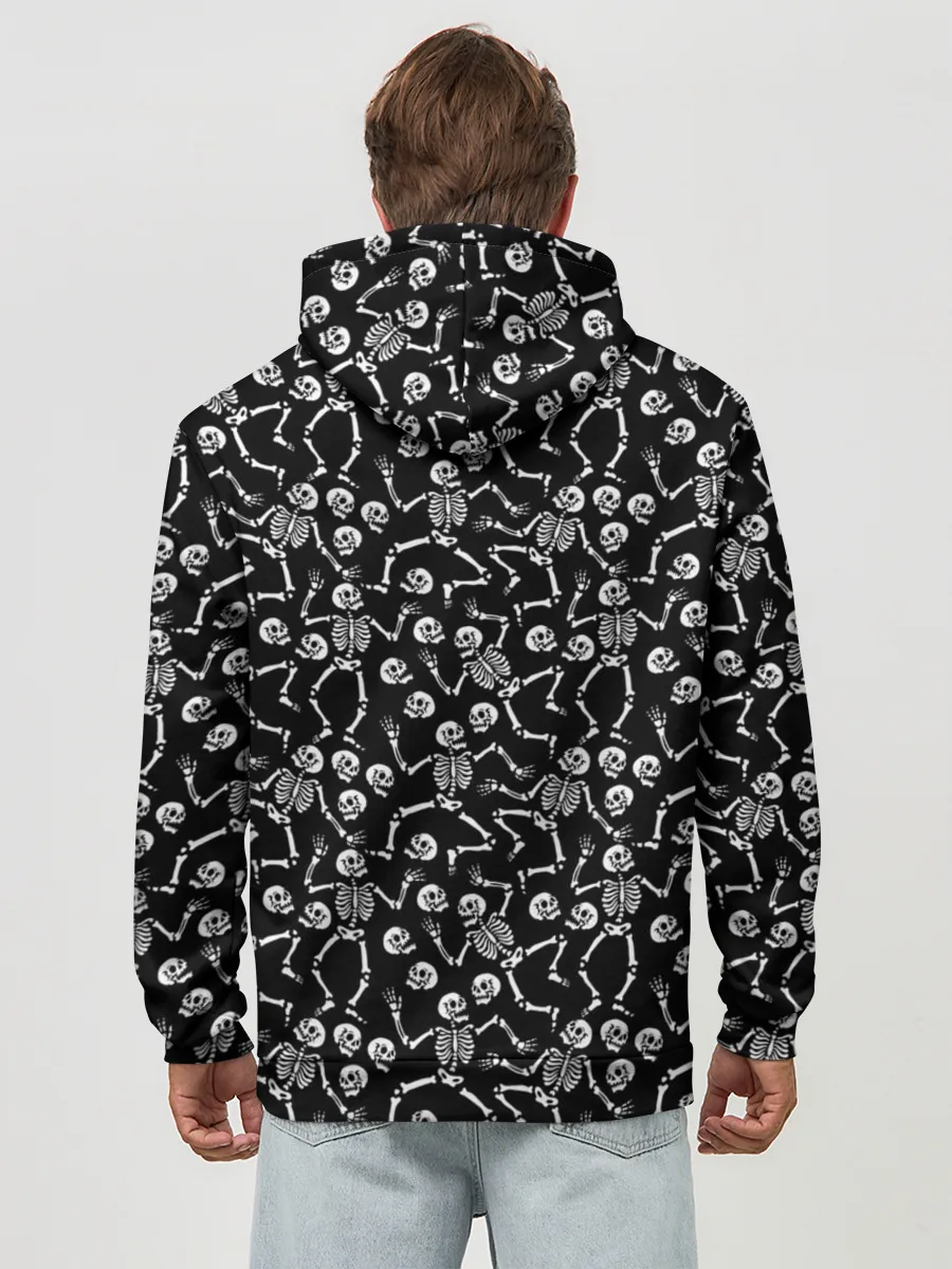 Худи мужской база хлопок / Скелеты