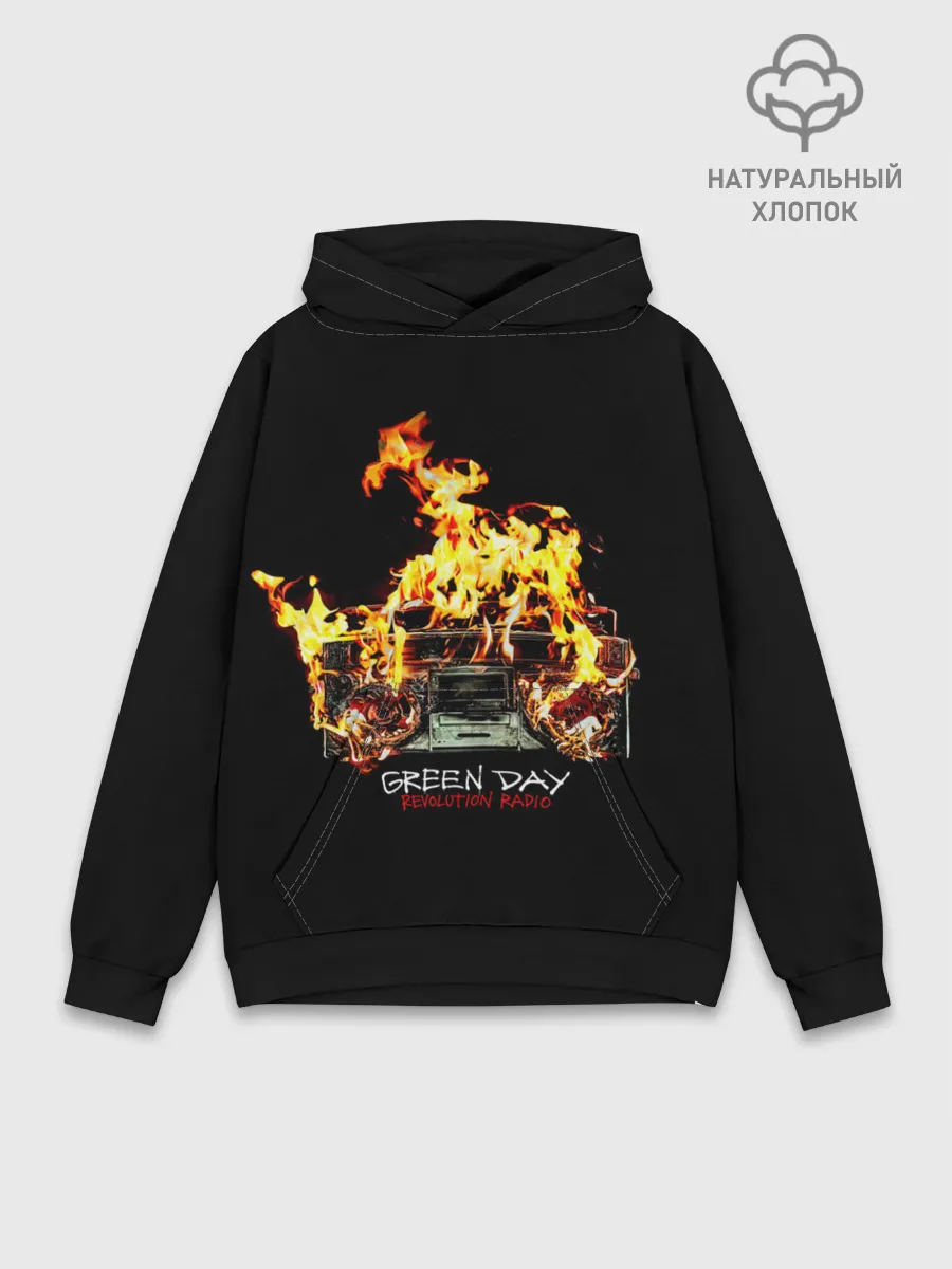 Худи мужской база хлопок / Revolution Radio Green Day
